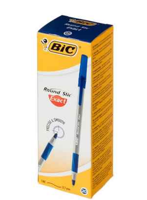 BIC ROUND STIC EXACT BALL PEN FINE BLUE